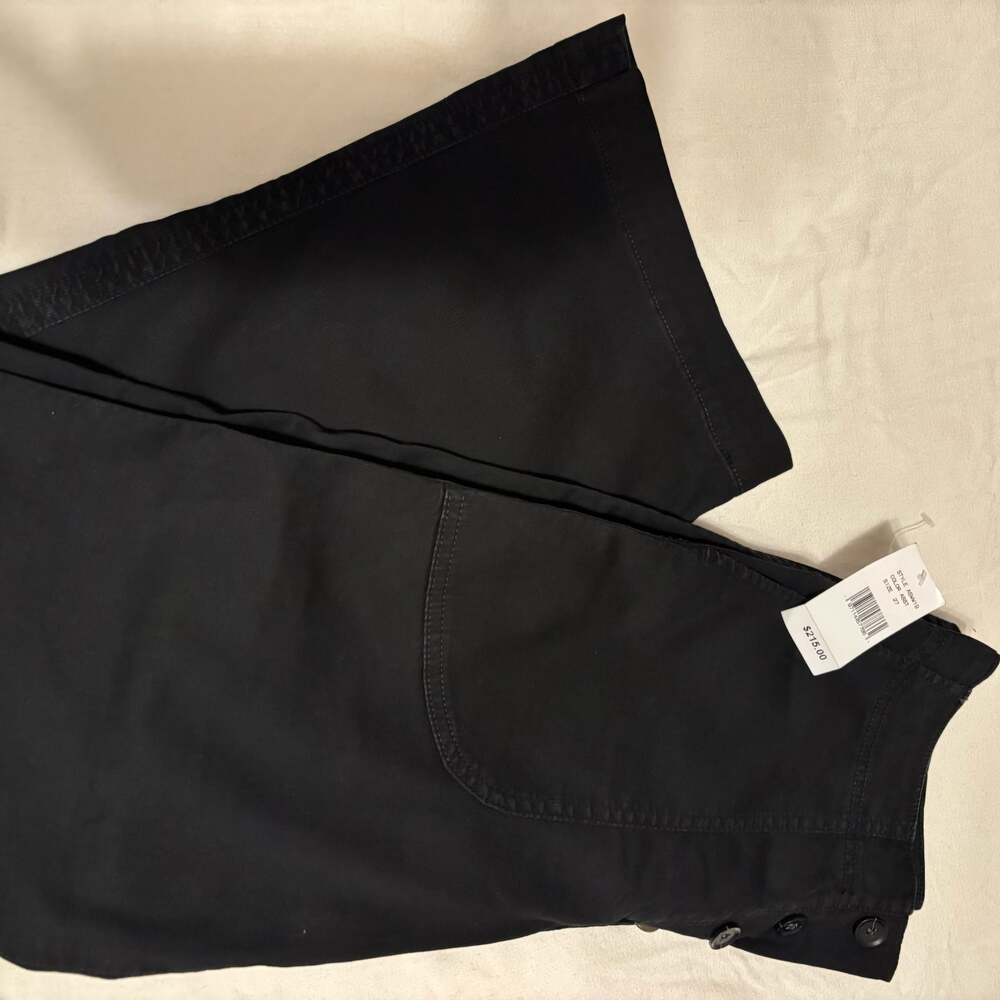 AG Adriano Goldschmied The Etta Workwear Black Wide Leg Pants